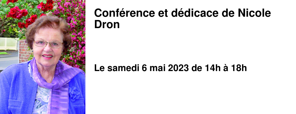 Conf�rence et d�dicace de Nicole Dron