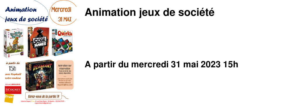 Animation jeux de soci�t�