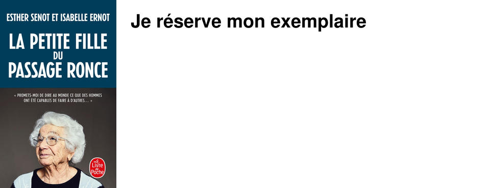 Je r�serve mon exemplaire