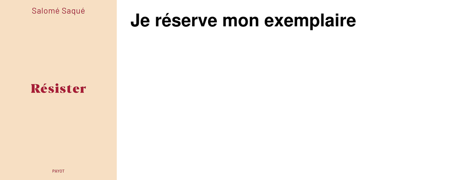 Je r�serve mon exemplaire