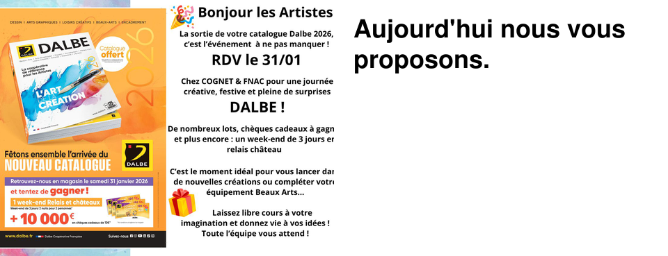 Aujourd'hui nous vous proposons.