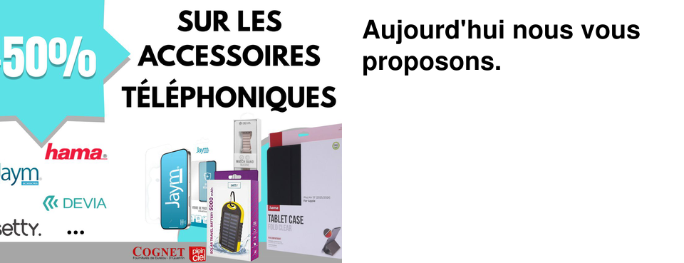 Aujourd'hui nous vous proposons.